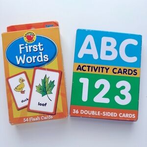 First Words, ABC & Counting Activity Cards Set